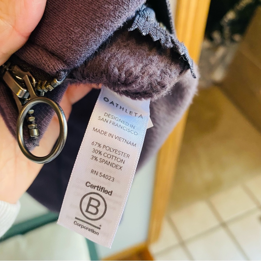 Athleta Cozy Karma Side Zip Funnel Neck Sweatshirt - Picture 5 of 5
